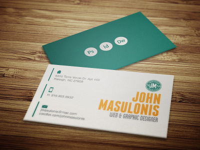 Personal Business Card Mockup business card