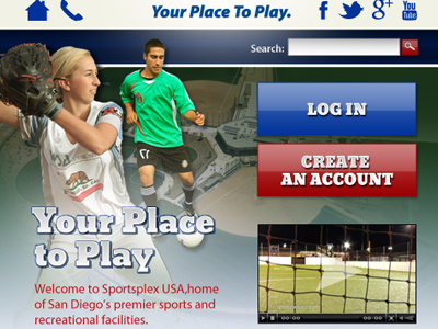 Sportsplex Mobile site