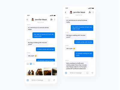 Direct Messaging app add attachments app attachments chat communicator contact conversation dailyui design direct group chats messanger messenger minimalism mobile talking text text messaging ui ux