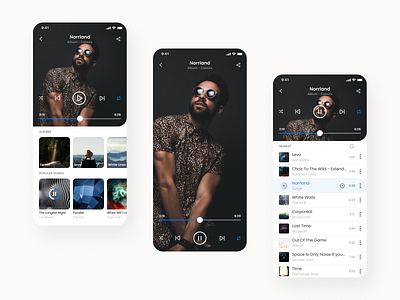 Music Player app albums app artists comfort dailyui favorites graphic design minimalism mobile music music app player podcast quick songs streaming studio ui ux video