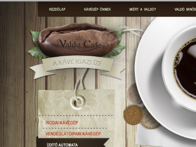 Valdo2 brown coffe ribbon webdesign