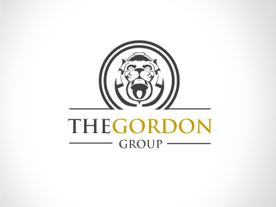 Gordon1 circle gold lion logo