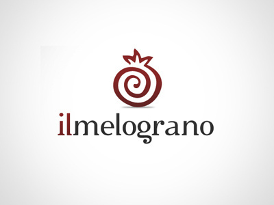 Melograno logo pomegranate red