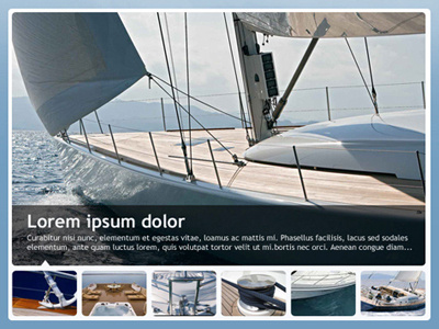 Yachting news slider blue slider water webdesign yacht