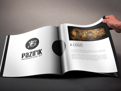 Pazirik brand book dark logo