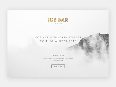 Coming soon bar clean coming soon flat minimal mountain simple typography web