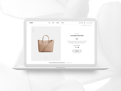 Product Page clean ecommerce elegant minimal modern portfolio simple typography web