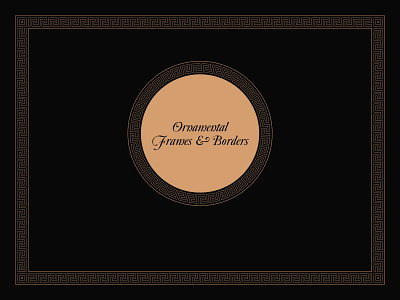 Ornamental Vector Borders & Frames