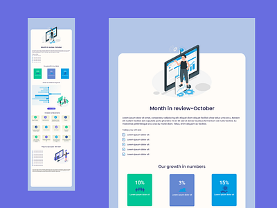 Monthly mailing report