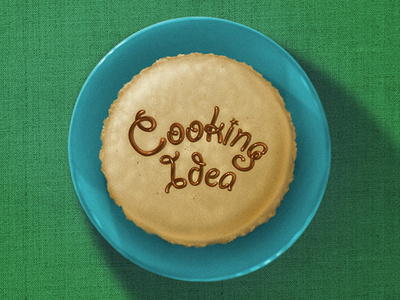 Logo "Cooking Idea" design icon illustration logo typography web