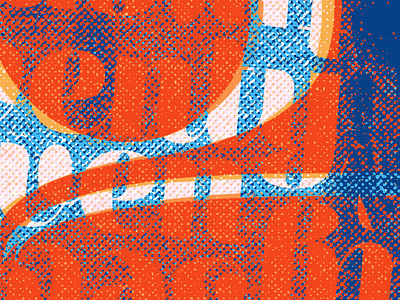 Poster Study screenprint texture typography
