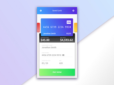 Daily UI challenge #004 — Credit Card Payment buy card credit dailyui order payment sell shop ui ux visa widget