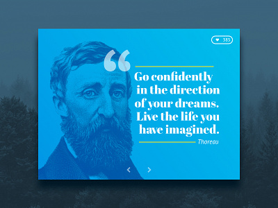 Daily UI challenge #005 — Author Quote author clean interface love quote share typography ui widget