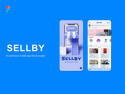 Sellby - an e-commerce app like OLX ecommerce figma marketing olx simple design ui ui design uiux ux