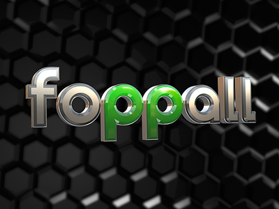 Foppall - sports web-tv show logo 3d animation font football illustrator logo motion motion 5 photoshop soccer type webtv