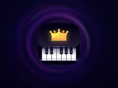 Mobile App Icon - Piano