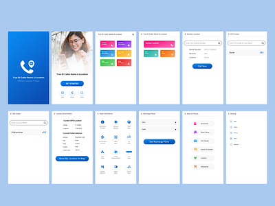 Caller ID Number Location app Design