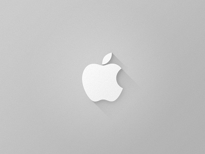 Apple apple flat grey ios ipad iphone logo macbook shadow simple