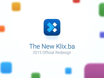 Klix.ba 2015 Redesign branding dizajn icon ios klix.ba mobile redizajn responsive ui ux website