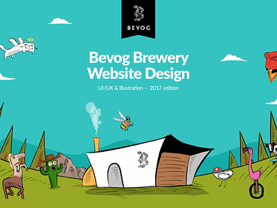 Bevog Brewery Website Design beer brewery crazy design illustration monster punk trash ui ux web website