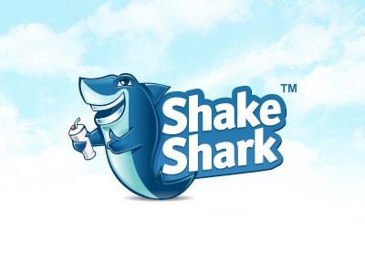 Shark mascot mascot mascot design shake shark