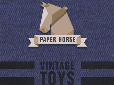 vintage toy poster horse paper toy vintage