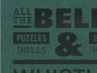 vintage toy poster + grand opening typography vintage