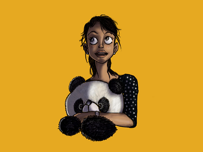 Cartoon Illustration of a Girl animation animationtime lapse art caricature cartoon desgin design digital painting girl illustration ipad panda procreate sketch time lapse