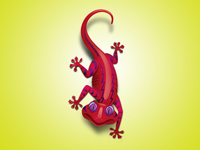 Energy for beer lizard illustration
