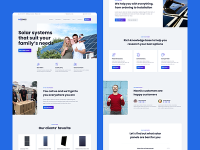 Landing Page for Solar Systems Provider
