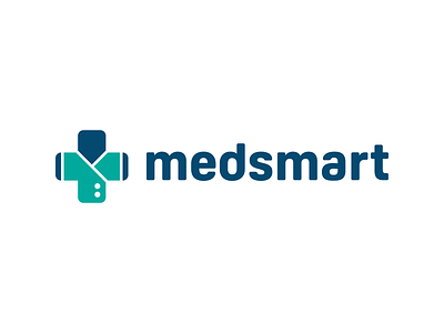 Medsmart - Medical Uniforms bold clothing cross health logo medical plus solid tshirt uniform