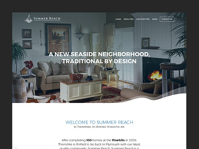 Summer Reach Unused concept design homepage landing page project unused website