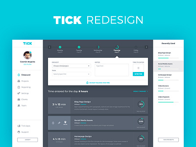 @Tickspot Unofficial Redesign