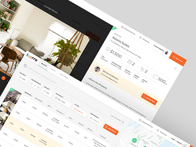 Loorre Desktop App apartment app image light listing rent rental search ui ux
