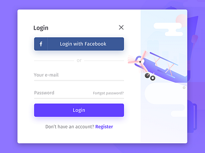 Login app branding clean design flat illustration login pop up typography web