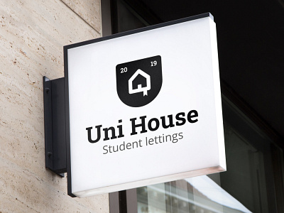 Uni House accomodation home house illustrator logo school uni university