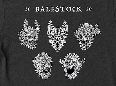 Balestock 2020 (Part two) Tee. bale blackandwhite demons devil everpress ocks tee