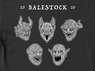 Balestock 2020 (Part two) Tee. bale blackandwhite demons devil everpress ocks tee