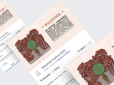 Balestock 2020 (Part one) branding branding design color mushrooms orange orb pattern social