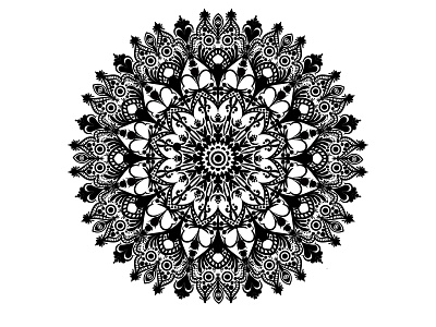 Black And White Creative Mandala