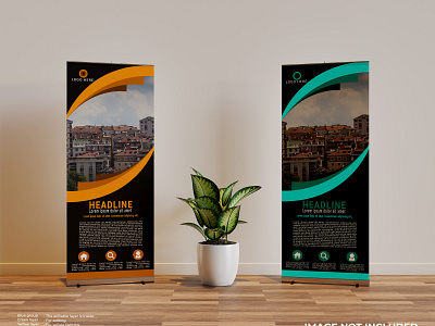 Roll Up Banner branding business design flyer graphic design illustration logo roll up banner vector web banner