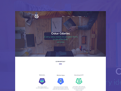 Oskar Gdaniec Portfolio website footer gdaniec photo portfolio responsive table website workspace www