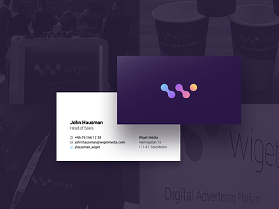 Wiget Media - Brand Identity brand colorful flat fluid fresh gradient identity sytem logo logotype marketing signet simplicity