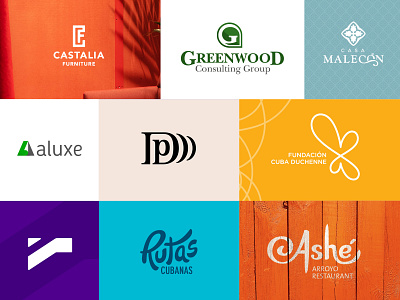 Some of my logos brand design branding design icon logo minimal