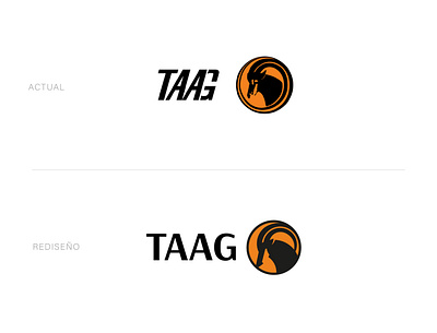 Propuesta de rediseño de la TAAG airline logo airlines angola brand design branding design icon logo minimal orange planes vector