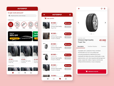 Autospot App aplication design app car car parts design ecomerce app fix car interface mobile app ui ux