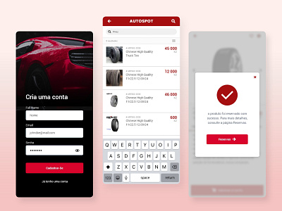 Autospot App app app design car interface ui design ui ux