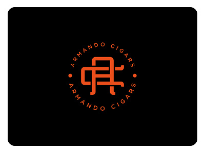 AC Monogram ac logo ac monogram cigar logo minimal monogram orange