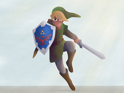 Zelda Illustration character design illustration link nintendo procreate app zelda