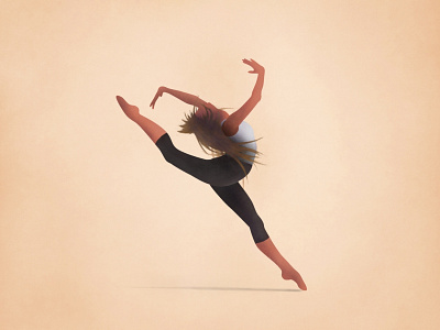 Dancer apple pencil illustration ipadpro procreate app
